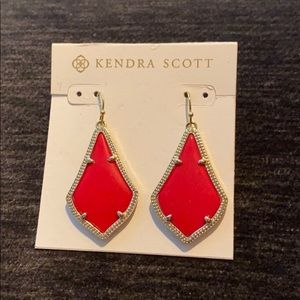 Red Kendra Scott Alex earrings